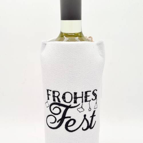 Stickdatei Weinmanschette Weihnachten ITH