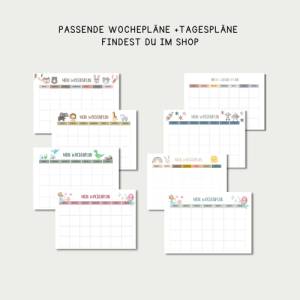 Routinekarten Kinder digital, für Wochenplan Tagesplan Kinder Montessori A4 + A3  , PDF sofort Download zum Ausdrucken Bild 6