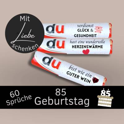 Duplo Banderole 85. Geburtstag | Geschenk Du Botschaften | Geschenkidee Last Minute | Digitaler Download