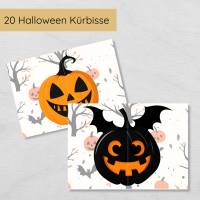 2 Teile Halloween Kürbis Puzzle für Kinder zum Ausdrucken, Hälfte zuordnen Spiel Bild 5