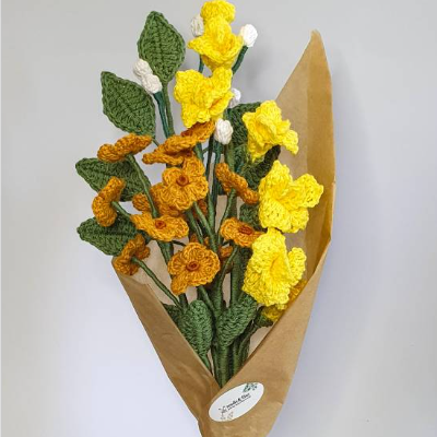 Blumenstrauß gehäkelt Herbst | Dekoration Herbst | Geschenkidee Kollegen