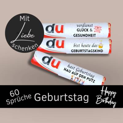 Duplo Banderole zum Geburtstag | Geschenk Du Botschaften | Geschenkidee Last Minute | Digitaler Download