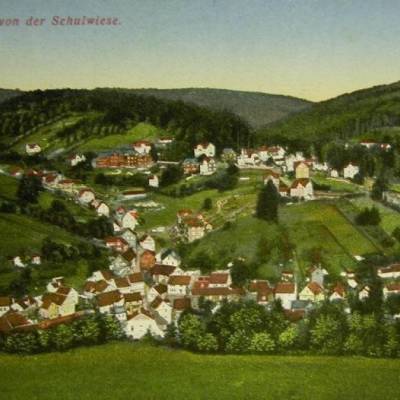 AK-Ruhla Blick von der Schulwiese um 1920