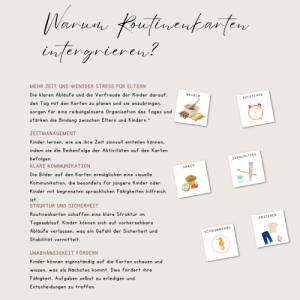 Routinekarten Kinder digital, Wochenplan Tagesplan Kinder Montessori A4 + A3  , PDF sofort Download Bild 4