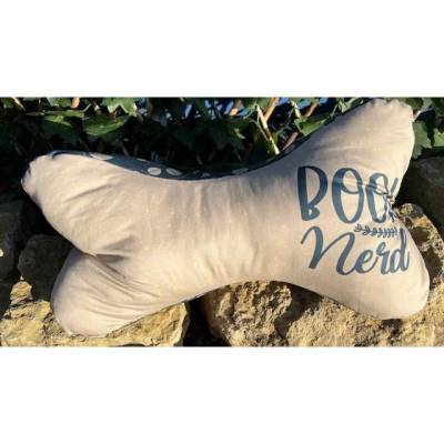 Sehr schönes Nackenkissen / Leseknochen / Lesekissen handgemacht, Handarbeit Book Nerd Bücherwurm