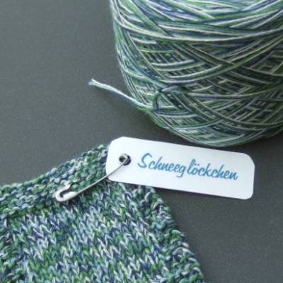 100% Schurwolle Merino extrafein Bobbel Konfetti Wolke 7 Schneeglöckchen 4-fädig