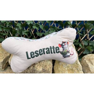 Sehr schönes Nackenkissen / Leseknochen / Lesekissen handgemacht, Handarbeit Leseratte