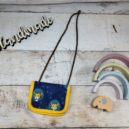 Brustbeutel, Geldbörse Kinder, Findus blau