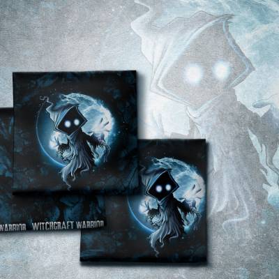 Sommersweat Panel Halloween Tales by Thorsten Berger Witchcraft Warrior