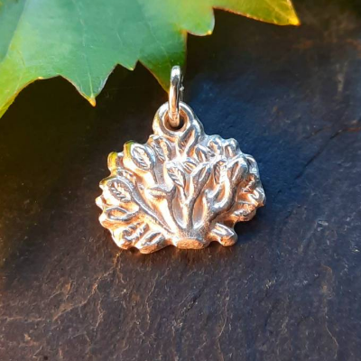 Anhänger kleiner Busch aus 999 Silber recycelt