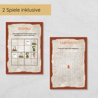 Halloween Indoor Schnitzeljagd Set für Kinder ab 6 Jahren mit 20 Hinweisen, Urkunde, Spielen & Ausmalbildern Bild 6