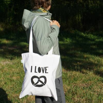 Jutebeutel Breze - Einkaufstasche aus Baumwolle bedruckt