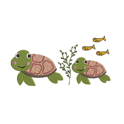Stickdatei Schildkröte Vollstickdatei