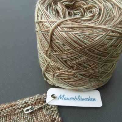 100% Schurwolle Merino extrafein Bobbel Konfetti Wolke 7 Mauerblümchen 4-fädig