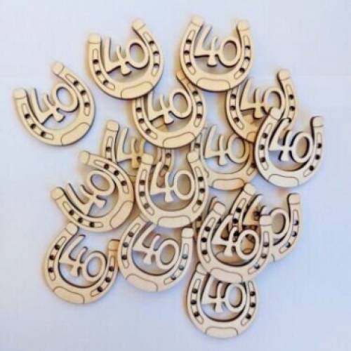 Geburtstagszahl 40 Geburtstag Zahl Tischstreu Deko Holz Jubiläum Basteln Streudeko Konfetti Partyzubehör DIY