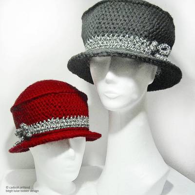 Häkelanleitung - Hut Valberg in 4 Größen  - für große und kleine Damen - von Gr. S - XL - PDF