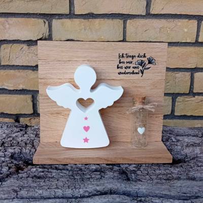 Schutzengel zur Erinnerung mit Pusteblumen in Gedenken an dein Sternenkind aus Raysin