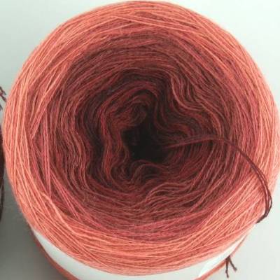 100% Schurwolle Merino extrafein Bobbel Farbverlauf Wolke 7 Rotwein 5-fädig