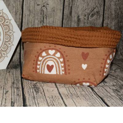 Utensilo-Baby-Kinder-Kleinkram-Geschenk-Deko-Aufbewahrung-braun-Regenbögen-Junge-Kinderzimmer-Mädchen