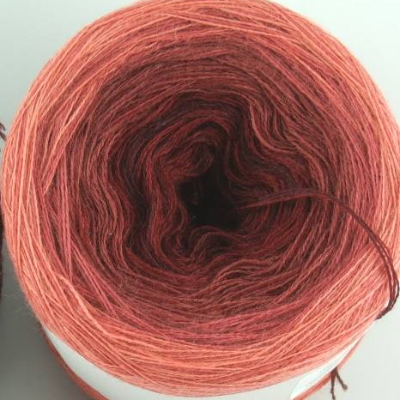 100% Schurwolle Merino extrafein Bobbel Farbverlauf Wolke 7 Rotwein 3-fädig