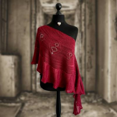 B!DESIGN by GiesingCrafts: JEWELS Rubies Shawlette