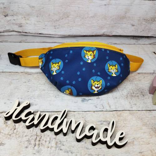 Bauchtasche, Crossbodybag in 2 Größen, Pettersson und Findus, blau