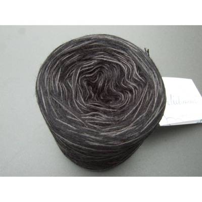 100% Schurwolle Merino extrafein Bobbel Uni Wolke 7 schwarz meliert 4-fädig