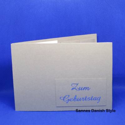 Geldbörse Geburtstagskarte aus Tonkarton – Kreativer Geldbeutel mit Fächern für Scheine, Gutscheine & Münzen