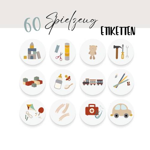 Spielzeug Etiketten für Spielsachen, Sticker für Trofast Aufbewahrung zum ausdrucken