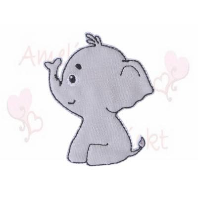 Freebie - Stickdatei Elefant Doodle stickmuster embroidery design sticken stickmotiv pattern 10x10 (4x4)