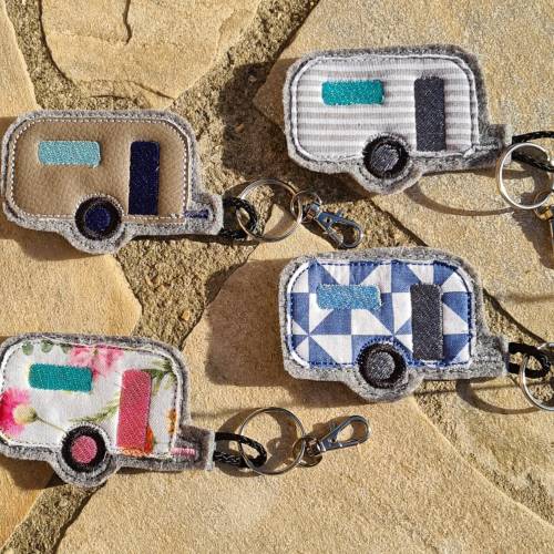 Stickdatei Anhänger Wohnwagenanhänger Camper ITH