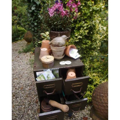 4 Metallschubladen Schubladenkasten Werkzeugkasten Schubladen Industrial