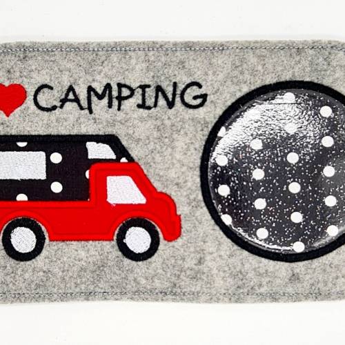 Stickdatei Mug Rug Camping3 Wohnwagen ITH Tassenteppich