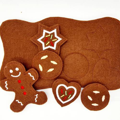 Stickdatei Plätzchen Weihnachten ITH 6 teiliges Set
