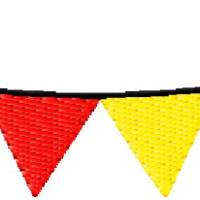 Stickdatei Wimpelkette in drei größen wimpel ab dem 10cm x 10cm rahmen Bild 3