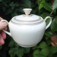 37 tlg. großes Art Deco Kaffeeservice für 11 Personen Elfenbein 50 Jahre Zeh Scherzer Bavaria Jubiläums Porzellan 30er J Bild 7
