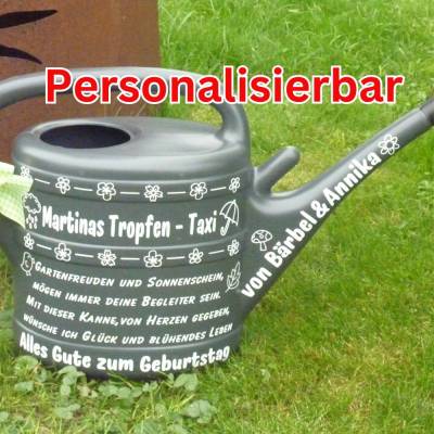 personalisiertes Geschenk zum Geburtstag , Rente, Einzug, Ostern, Weihnachten, Vatertag für Garten Gießkanne