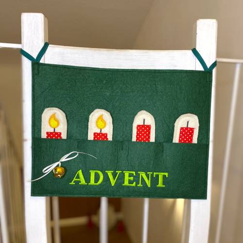 Advents Plakat der Adventskranz fürs Büro