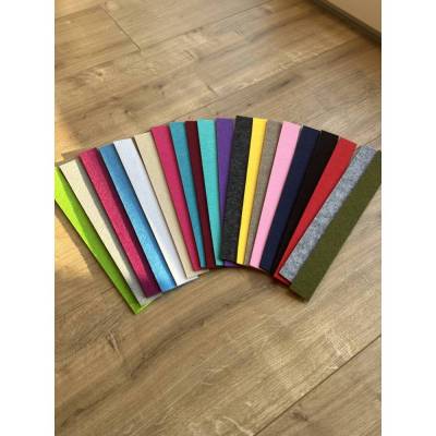 20 Filzbänder in allen Farben 30x3x0,3cm zum Setpreis