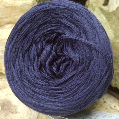 100% Schurwolle Merino extrafein Bobbel Uni Wolke 7 Dunkelblau 4-fädig