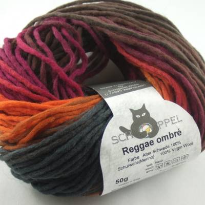 Restposten! Nur noch 1x: Schoppel Reggae ombre: schönes Dochtgarn in der Farbe Alter Schwede