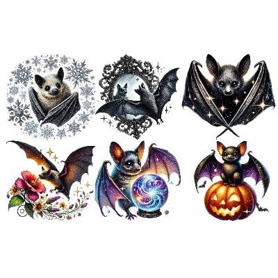Bügelbilder Bügelmotiv Fledermaus Flughund Herbst Halloween Junge Mädchen Höhe 20cm