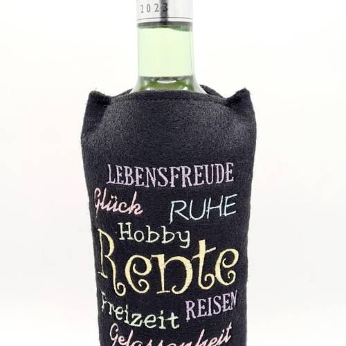 Stickdatei Weinmanschette Rente ITH