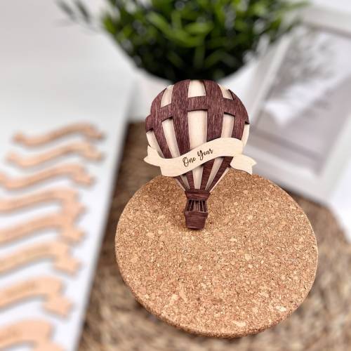 Heißluftballon-Meilenstein Newborn, austauschbarer Meilenstein , Baby-Meilensteinplakette, individuelles Meilensteinset,