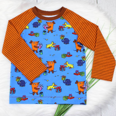 Langarmshirt | Die Sendung mit der Maus | Ente | Elefant | Weihnachten | Langarmshirt | Longsleeve | Raglanshirt