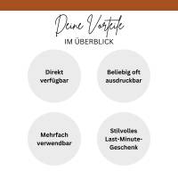 Gutschein für Brunch Druckvorlage - Gutschein Vorlage als Last Minute Geschenk zum Selberdrucken - Digitaler Download Bild 8