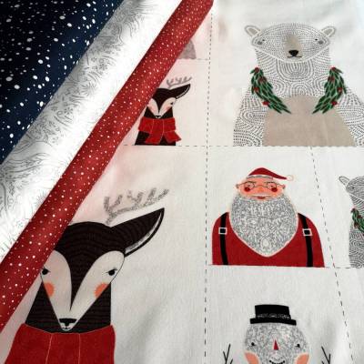 Stoffpaket III Merrymaking – Weihnachtsstoffe für Geschenkesäckchen, Patchwork & Nähen