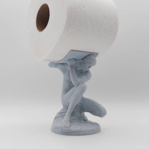 Atlas / Toilettenpapierhalter / Toilettenpapier / Toilettenrollenhalter / Ersatzrollenhalter / WC / Badezimmer / Deko