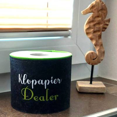 Filzbanderole für die Toilettenpapierrolle