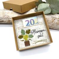 Stickdatei Grünpflanze Wunscherfüller Geld verschenken Bild 4